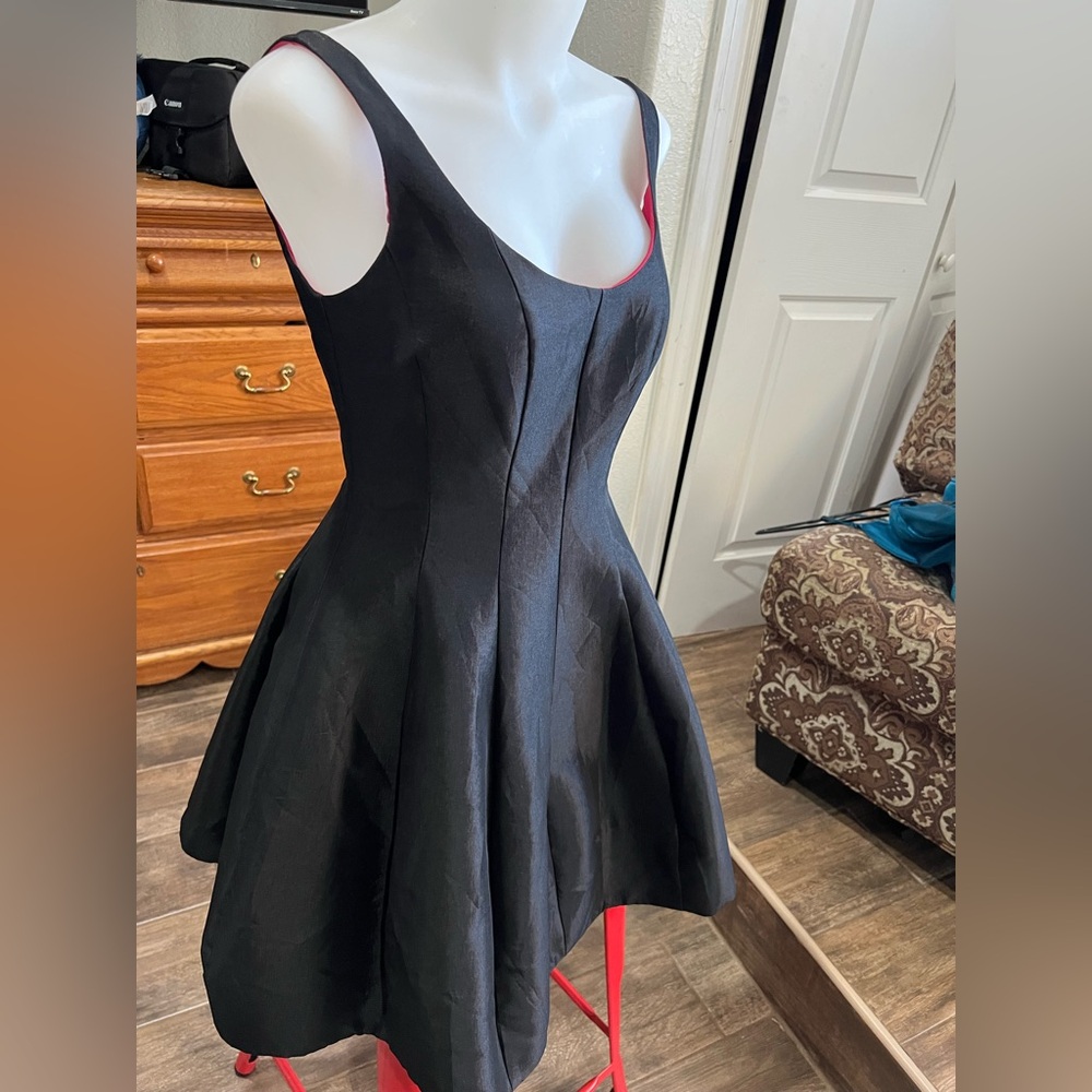 Betsy & Adam Black Cocktail Mini Dress | Worn Once | Size 4